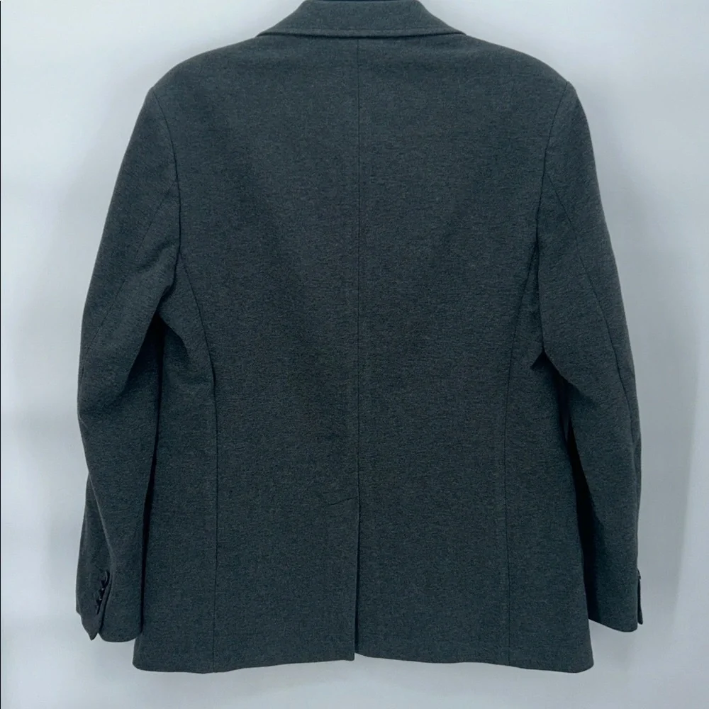 Artifact Knit Blazer Gray Stretch Casual Suit Jacket Men Size M